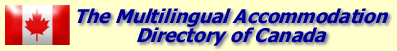 The multilingual accommodation directory of Canada.